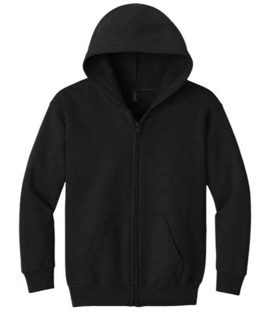 Product color photo - Black Zip Hoodie
